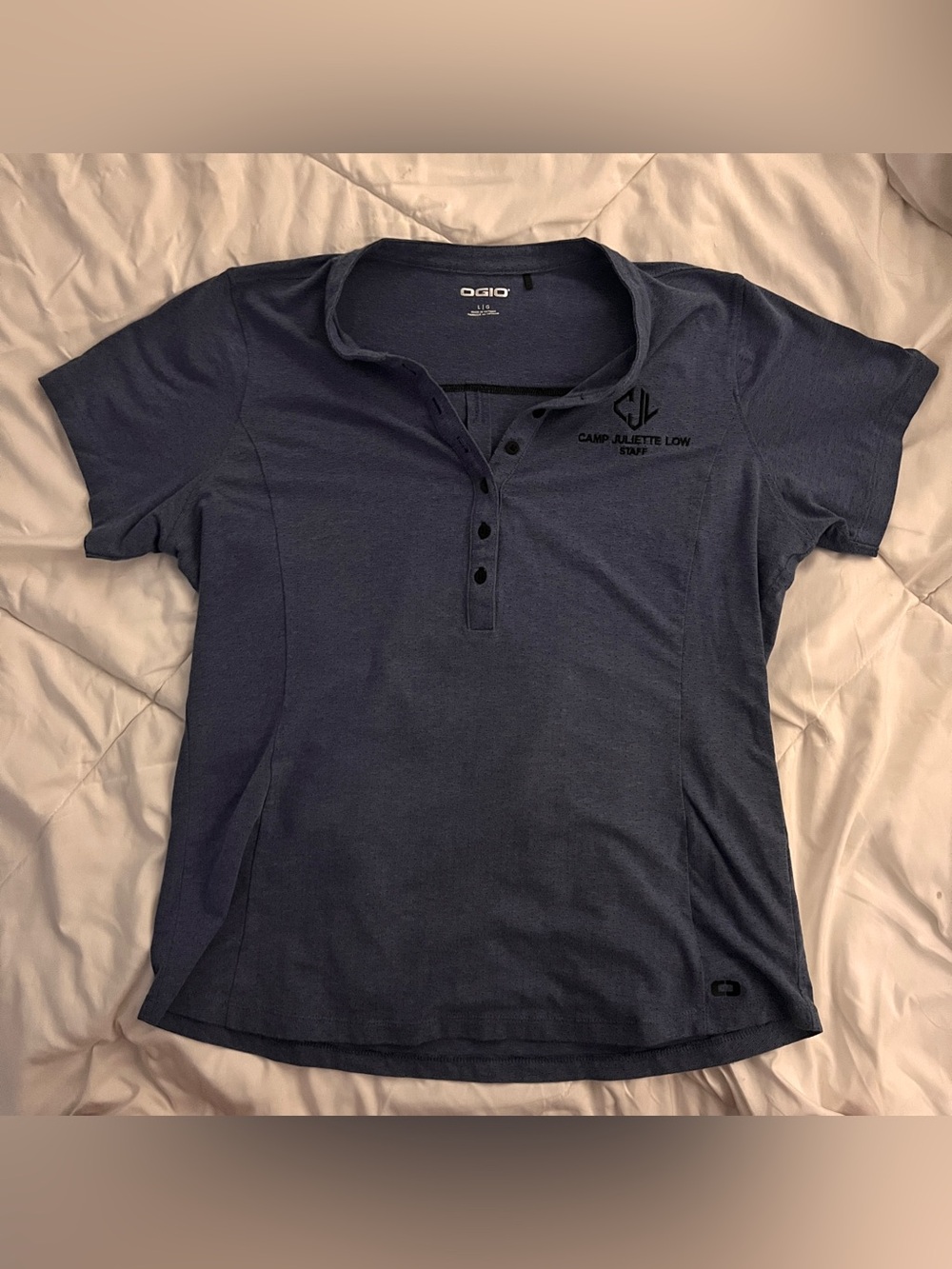 OGIO Blue Short-Sleeve Performance Polo